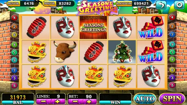 Skrin permainan Seasons Greetings di Mega888 H5 BolehSpin