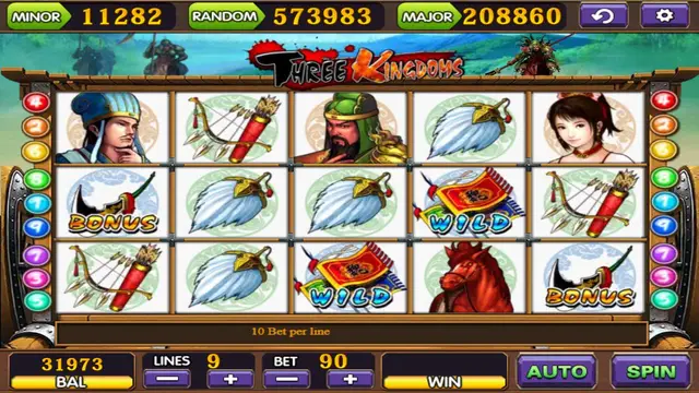 Three Kingdoms game screen on Mega888 H5 at BolehSpin