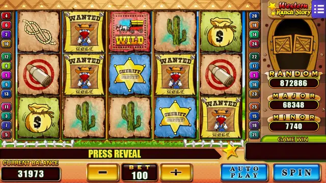 Western Ranch Story game screen on Mega888 H5 at BolehSpin
