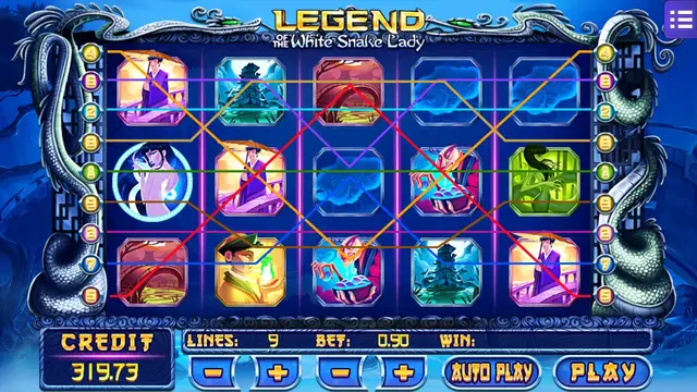White Snake Lady game screen on Mega888 H5 at BolehSpin