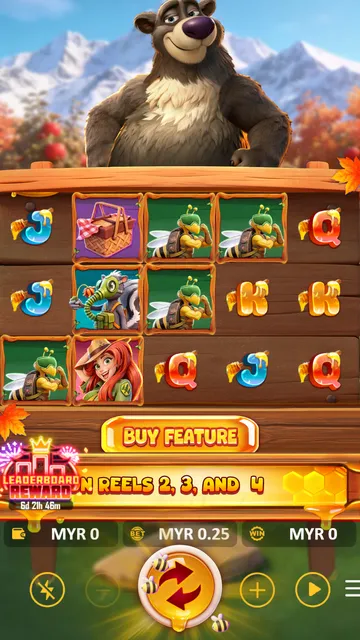 Skrin permainan Bonus Bear GOLD di Meta Gaming BolehSpin
