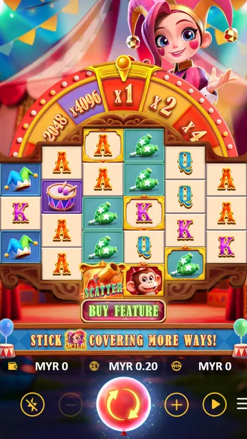 Skrin permainan Joker 4096 GOLD di Meta Gaming BolehSpin