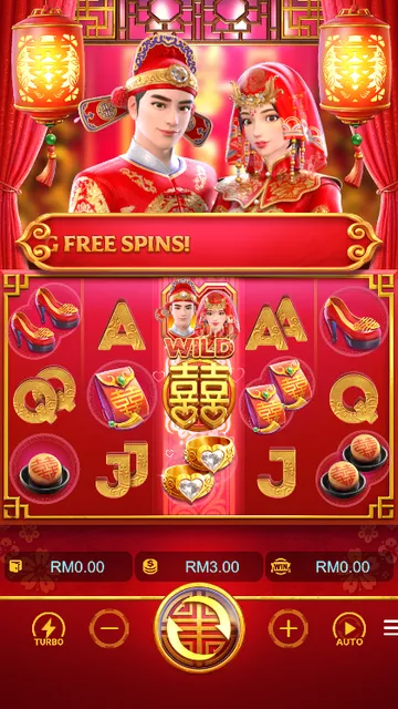 Skrin permainan Double Fortune di PG Soft BolehSpin