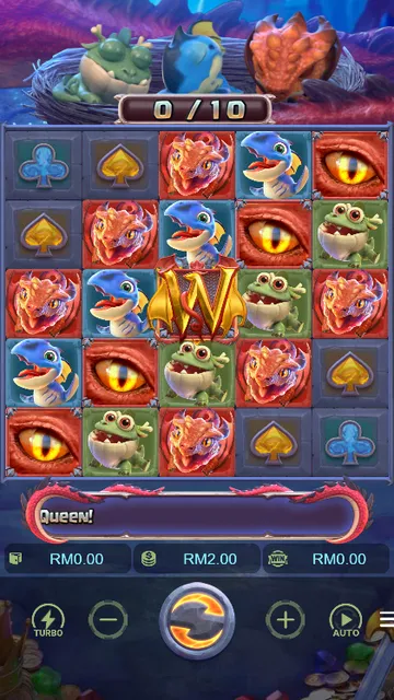 Skrin permainan Dragon Hatch 2 di PG Soft BolehSpin