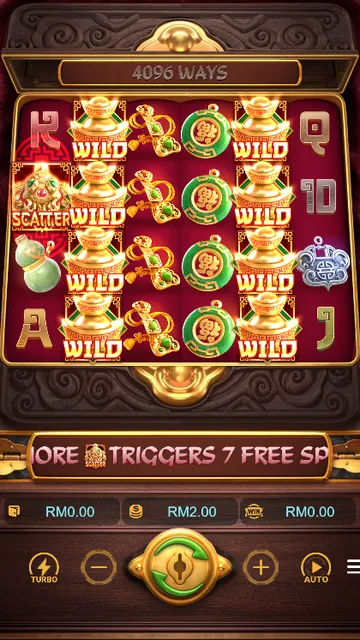 Jewels of Prosperity game screen on PG Soft at BolehSpin