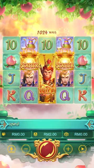 Skrin permainan Legendary Monkey King di PG Soft BolehSpin