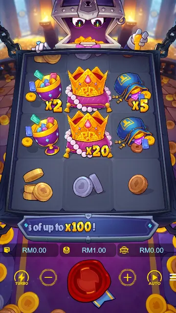 Skrin permainan Mr. Treasure’s Fortune di PG Soft BolehSpin