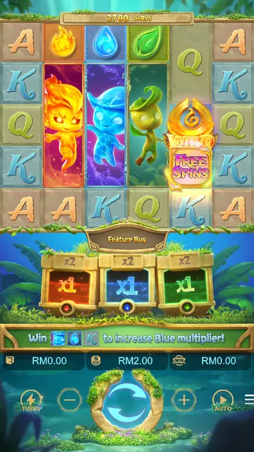 Skrin permainan Mystical Spirits di PG Soft BolehSpin