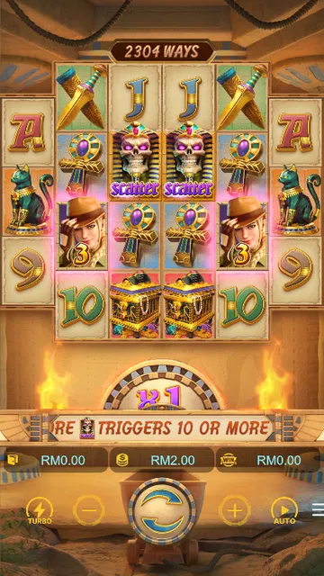 Raider Jane's Crypt of Fortune game screen on PG Soft at BolehSpin
