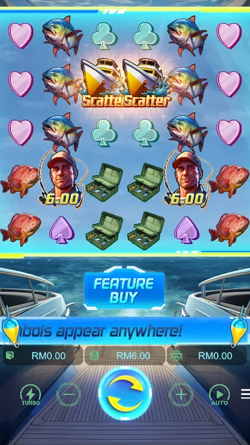 Skrin permainan Shark Bounty di PG Soft BolehSpin