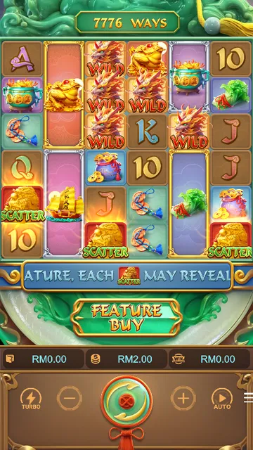Skrin permainan Ways of the Qilin di PG Soft BolehSpin