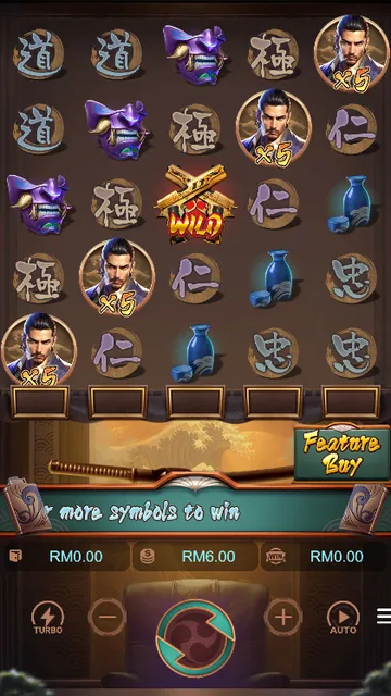 Skrin permainan Yakuza Honor di PG Soft BolehSpin