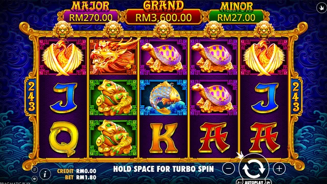 5 Lions Gold game screen on Pragmatic Play at BolehSpin