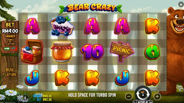 Bear Crazy game screen on Pragmatic Play at BolehSpin