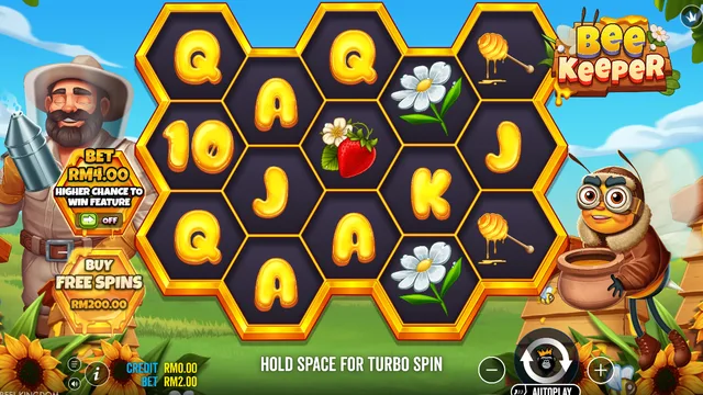 Bee Keeper game screen on Pragmatic Play at BolehSpin