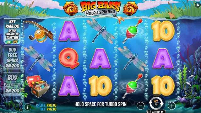 Big Bass - Hold & Spinner game screen on Pragmatic Play at BolehSpin