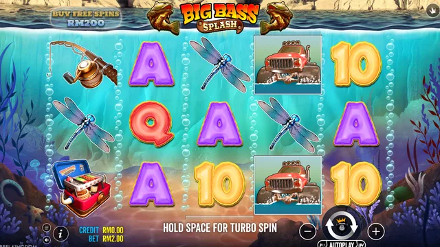 Big Bass Splash game screen on Pragmatic Play at BolehSpin