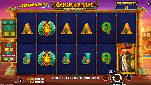 Book of Tut Megaways game screen on Pragmatic Play at BolehSpin