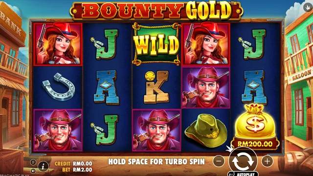 Bounty Gold game screen on Pragmatic Play at BolehSpin