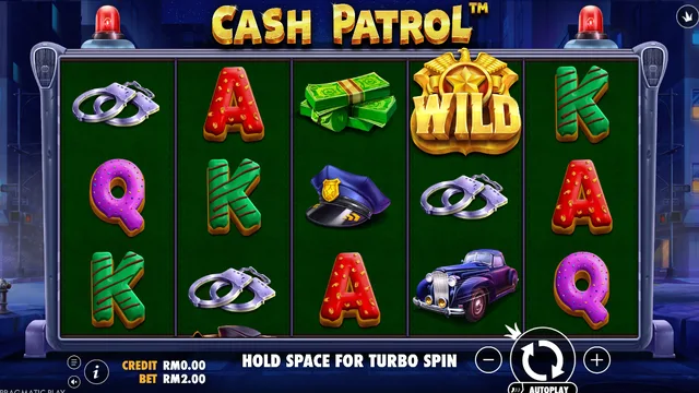 BolehSpin Pragmatic Play 里的 Cash Patrol 游戏画面