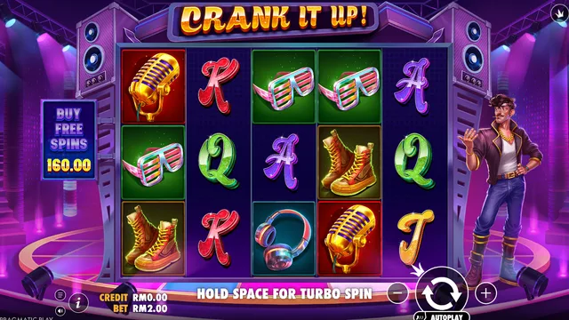 Skrin permainan Crank it Up di Pragmatic Play BolehSpin