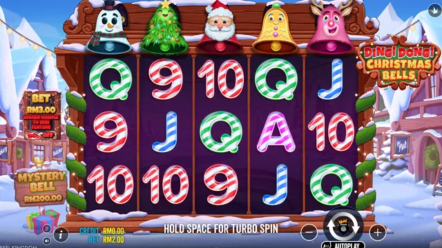Skrin permainan Ding Dong Christmas Bells di Pragmatic Play BolehSpin