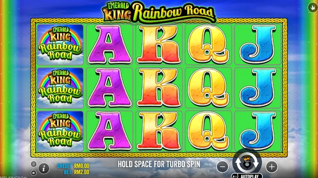 Emerald King Rainbow Road game screen on Pragmatic Play at BolehSpin
