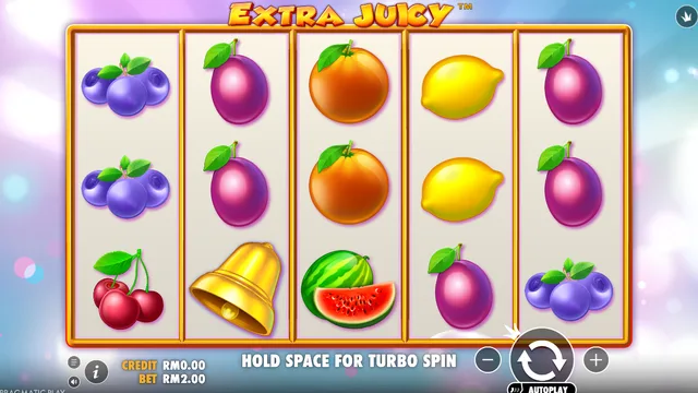 Extra Juicy game screen on Pragmatic Play at BolehSpin