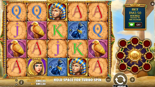 Eye of Cleopatra game screen on Pragmatic Play at BolehSpin