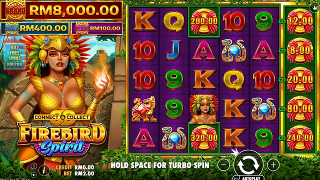 Skrin permainan Firebird Spirit - Connect & Collect di Pragmatic Play BolehSpin