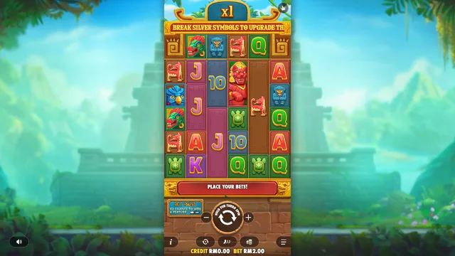 Skrin permainan Fortune of Aztec di Pragmatic Play BolehSpin