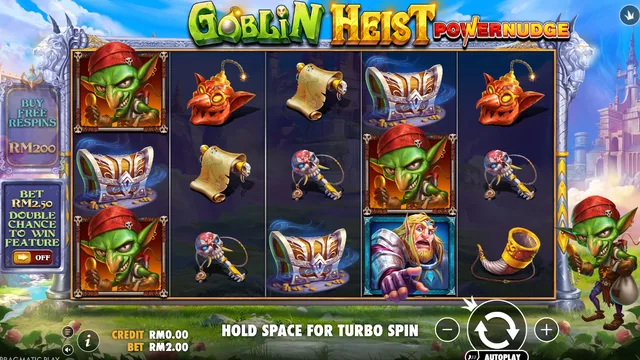Skrin permainan Goblin Heist Powernudge di Pragmatic Play BolehSpin