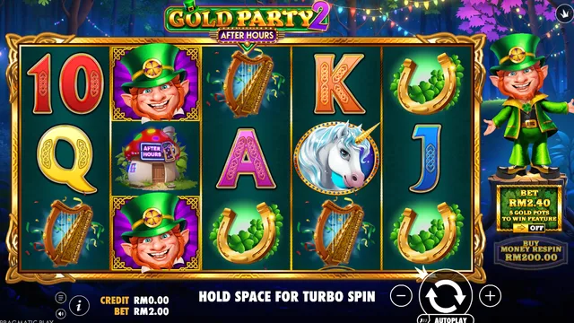 Skrin permainan Gold Party 2 - After Hours di Pragmatic Play BolehSpin