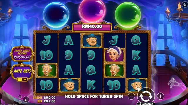 Skrin permainan Great Ghosts! di Pragmatic Play BolehSpin