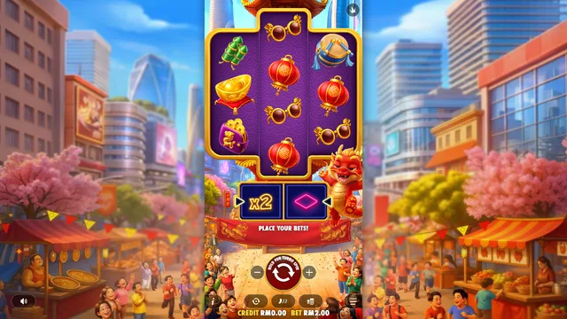 Skrin permainan Happy Dragon di Pragmatic Play BolehSpin