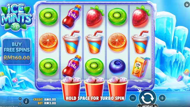 Ice Mints game screen on Pragmatic Play at BolehSpin