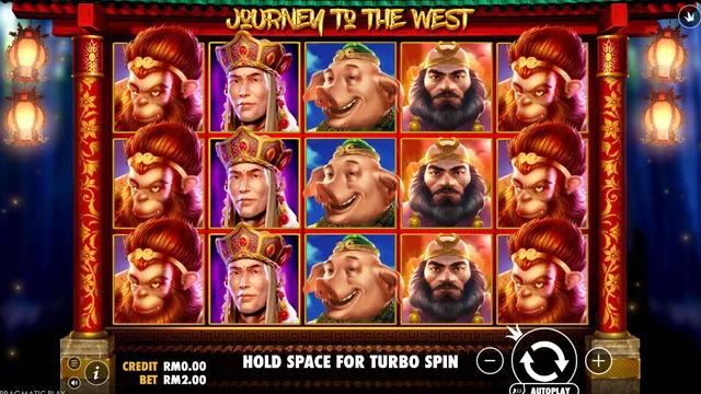 Journey to the West game screen on Pragmatic Play at BolehSpin