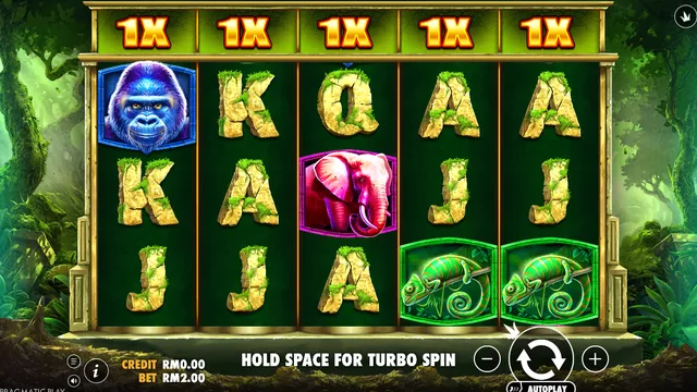 BolehSpin Pragmatic Play 里的 Jungle Gorilla 游戏画面