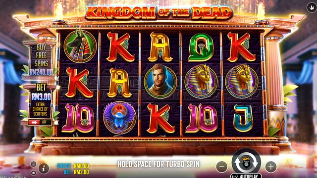 Skrin permainan Kingdom of the Dead di Pragmatic Play BolehSpin