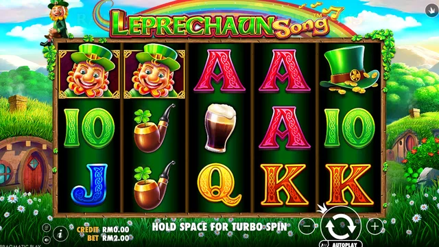 Skrin permainan Leprechaun Song di Pragmatic Play BolehSpin