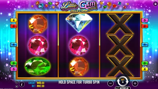 Skrin permainan Little Gem Hold and Spin di Pragmatic Play BolehSpin