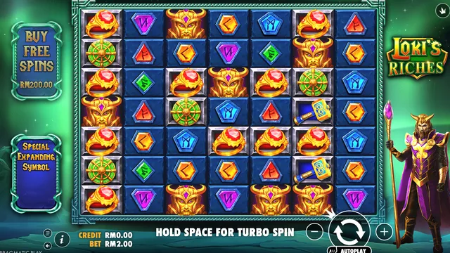 Loki's Riches game screen on Pragmatic Play at BolehSpin