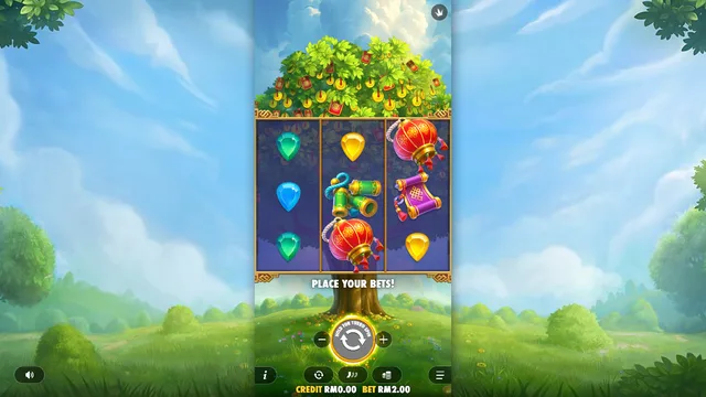Skrin permainan Lucky Fortune Tree di Pragmatic Play BolehSpin