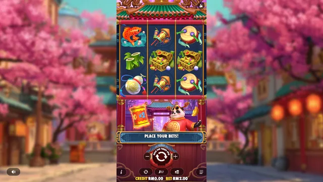 Skrin permainan Lucky Panda di Pragmatic Play BolehSpin