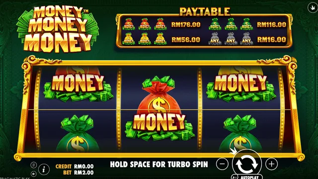 BolehSpin Pragmatic Play 里的 Money Money Money 游戏画面