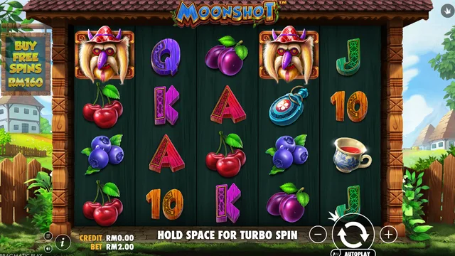 Moonshot game screen on Pragmatic Play at BolehSpin