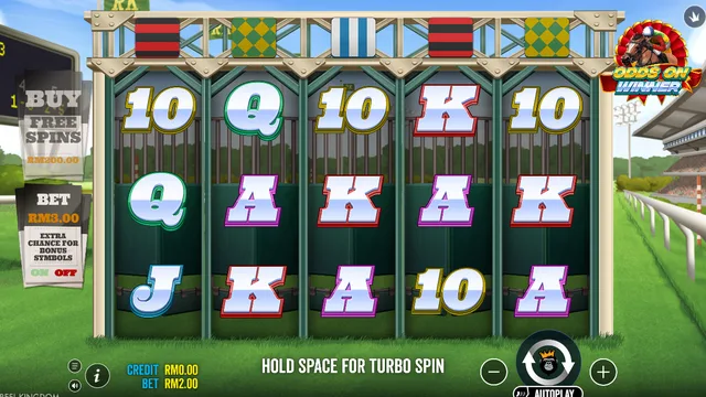Skrin permainan Odds On Winner di Pragmatic Play BolehSpin