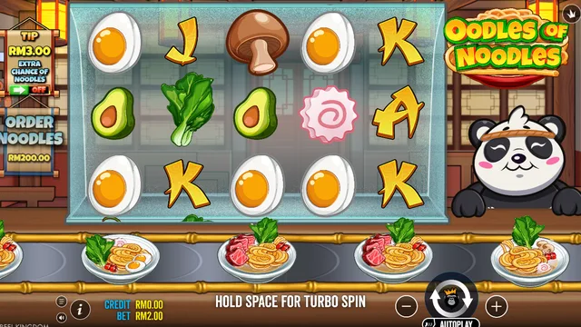 Oodles of Noodles game screen on Pragmatic Play at BolehSpin