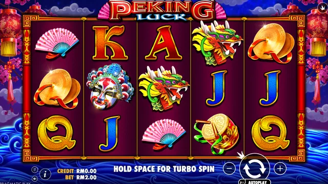 Skrin permainan Peking Luck di Pragmatic Play BolehSpin