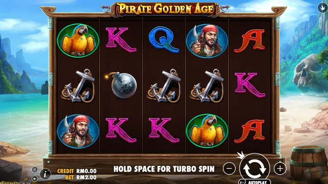 Pirate Golden Age game screen on Pragmatic Play at BolehSpin